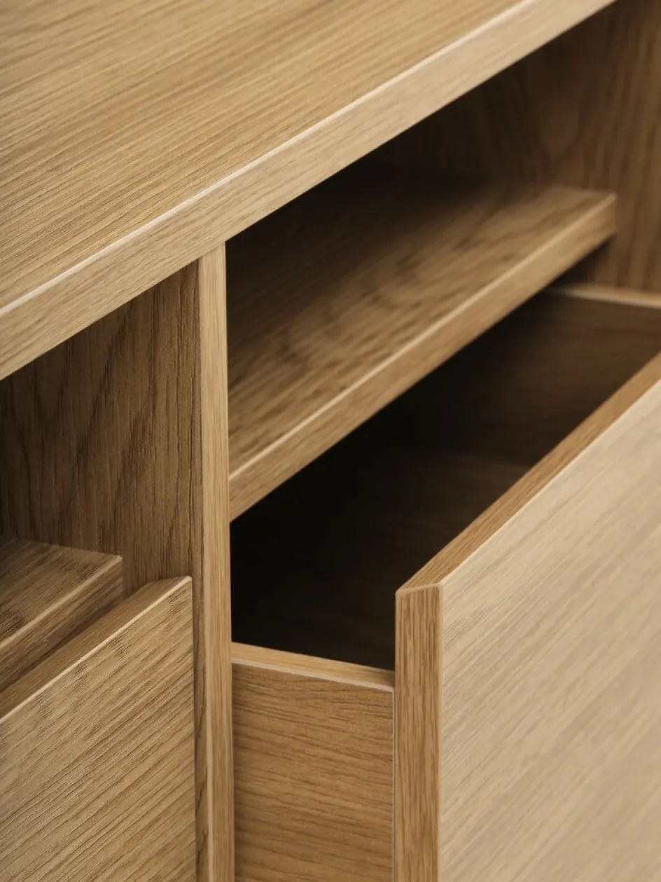 RAVSTEDMeuble d'entrée RAVSTED a/miroir 2 tiroirs coloris chêne ch.-JYSK Online