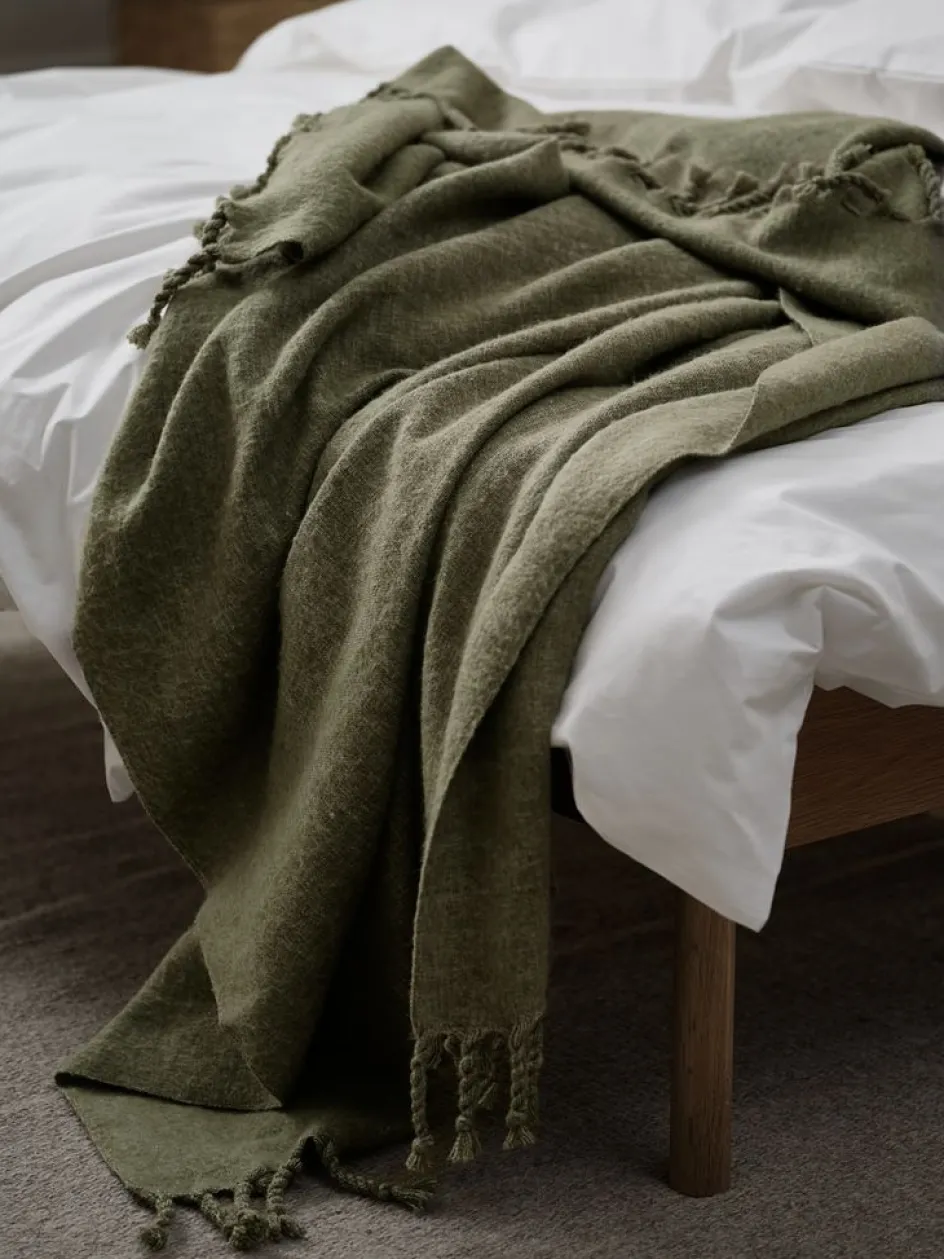 REINFANNPlaid en laine REINFANN 130x170 laine mix vert-JYSK Clearance