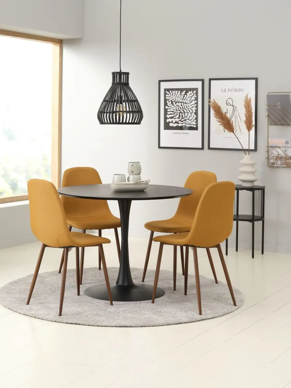 RINGSTEDTable RINGSTED Ø100 placage frêne-JYSK Best