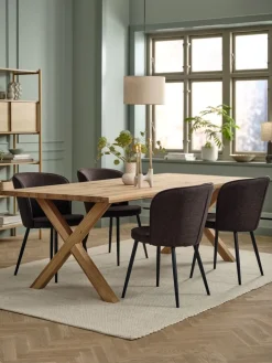 RISSKOVChaise RISSKOV tissu /noir-JYSK New