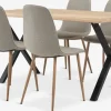 ROSLEV + BISTRUPROSLEV L140 table chêne naturel + 4 BISTRUP chaises sable-JYSK Best