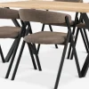 ROSLEV + HINDEVADROSLEV L140 table chêne naturel + 4 HINDEVAD chaises brun c.-JYSK Hot