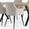 ROSLEV + PURHUSROSLEV L140 table chêne nat. + 4 PURHUS chaises blanc cassé-JYSK Online