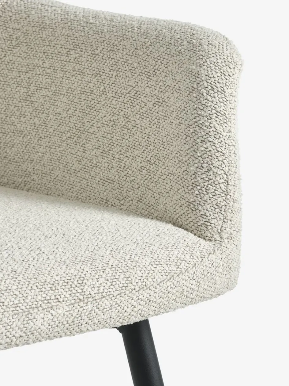 ROSLEV + PURHUSROSLEV L140 table chêne nat. + 4 PURHUS chaises blanc cassé-JYSK Online