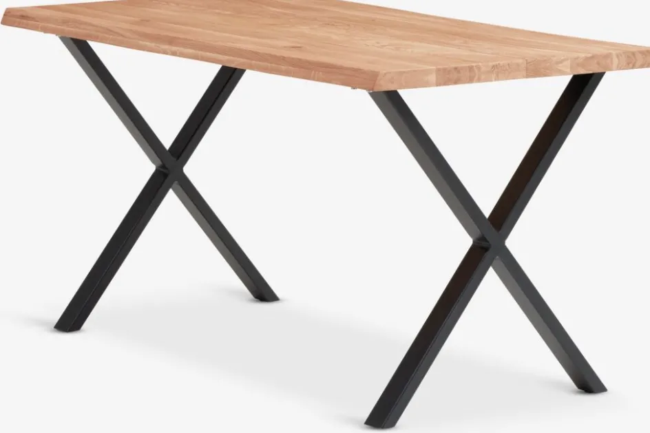 ROSLEVTable ROSLEV 80x140 chêne naturel/noir-Royal Oak New