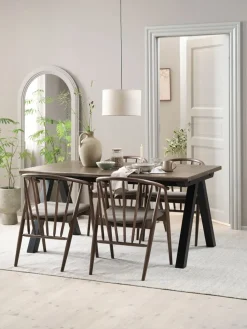 SANDBY + LYKSBORGSANDBY L160 table chêne foncé + 4 LYKSBORG chaises ch. f.-JYSK Outlet