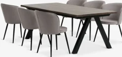 SANDBY + RISSKOVSANDBY L210 table chêne foncé + 4 RISSKOV chaises gris clair-JYSK Outlet