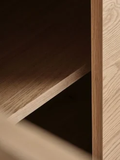 SANDBYBuffet SANDBY 2 portes 3 tiroirs chêne naturel/noir-Royal Oak Clearance