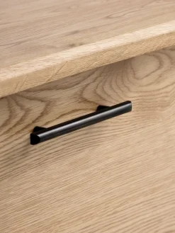 SANDBYBuffet SANDBY 2 portes 3 tiroirs chêne naturel/noir-Royal Oak Clearance