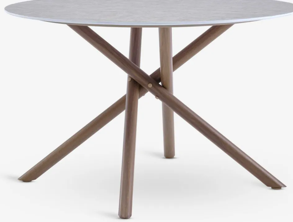 SANDVIG + GILJASANDVIG Ø120 table + 4 GILJA chaises beige-JYSK Sale