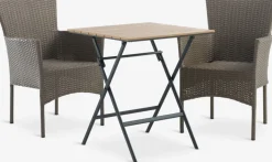 SANDVIKA + AIDTSANDVIKA L65 table + 2 AIDT chaises naturel-JYSK New