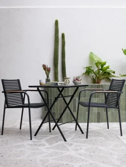 SANDVIKA + NABESANDVIKA L65 table + 2 NABE chaises-JYSK Outlet