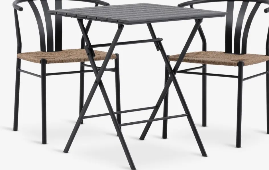 SANDVIKA + TAGMARKSANDVIKA L65 table + 2 TAGMARK chaises-JYSK Online