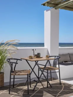 SANDVIKA + TAGMARKSANDVIKA L65 table l + 2 TAGMARK chaises noir-JYSK