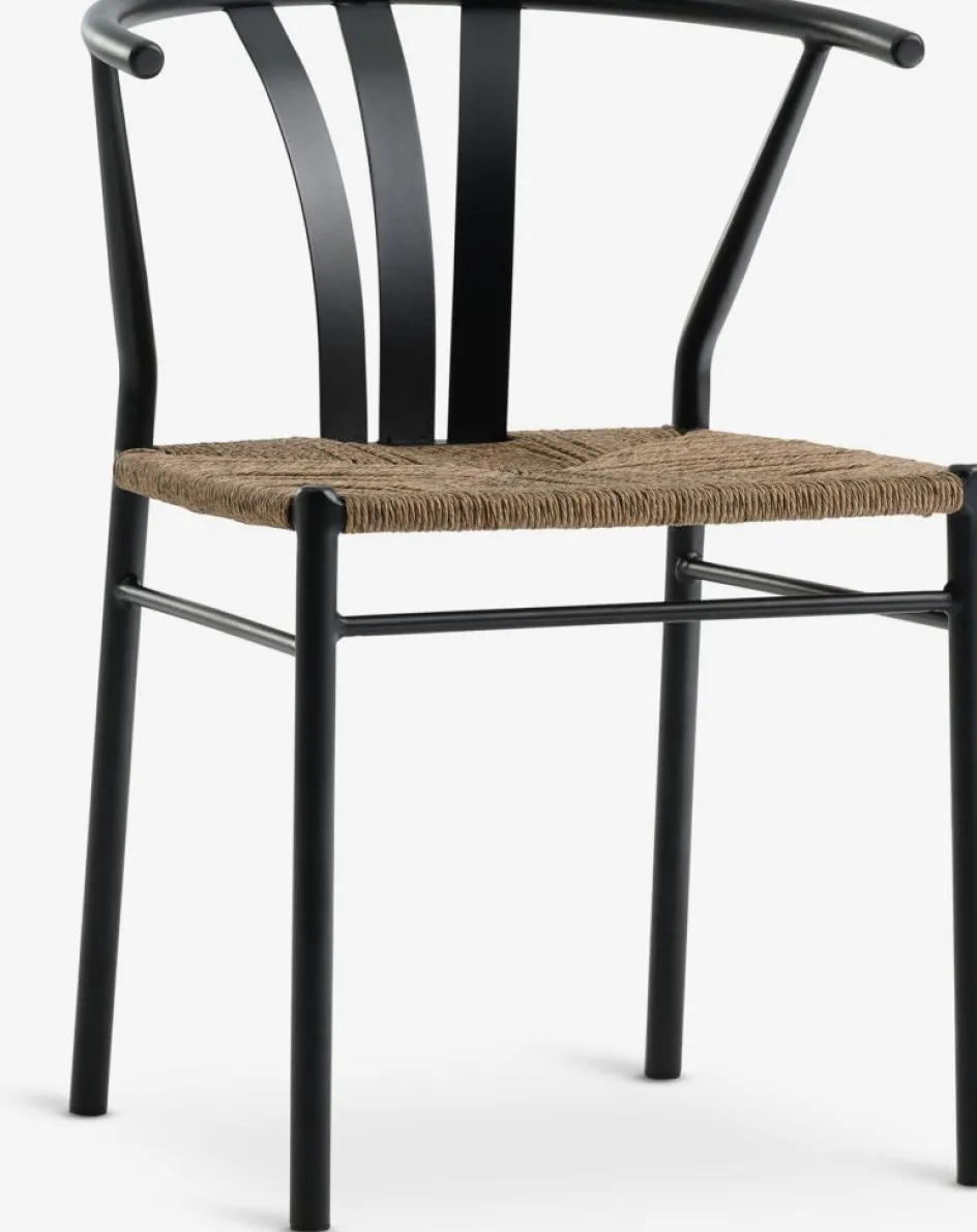 SANDVIKA + TAGMARKSANDVIKA L65 table l + 2 TAGMARK chaises noir-JYSK