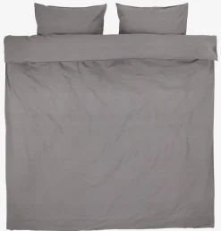 SANNEGoldParure de lit SANNE coton lavé 240x220 gris-KRONBORG Sale