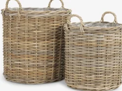 SANSEBIEPanier pour plantes SANSEBIE Ø50/40 kubu naturel 2pcs/lot-JYSK Best