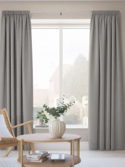 SAVALENRideau SAVALEN 1x140x245 chenille gris-JYSK