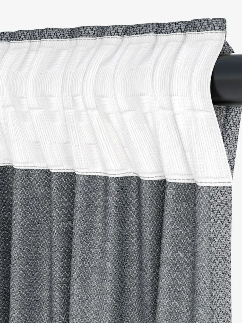 SAVALENRideau SAVALEN 1x140x245 chenille gris-JYSK