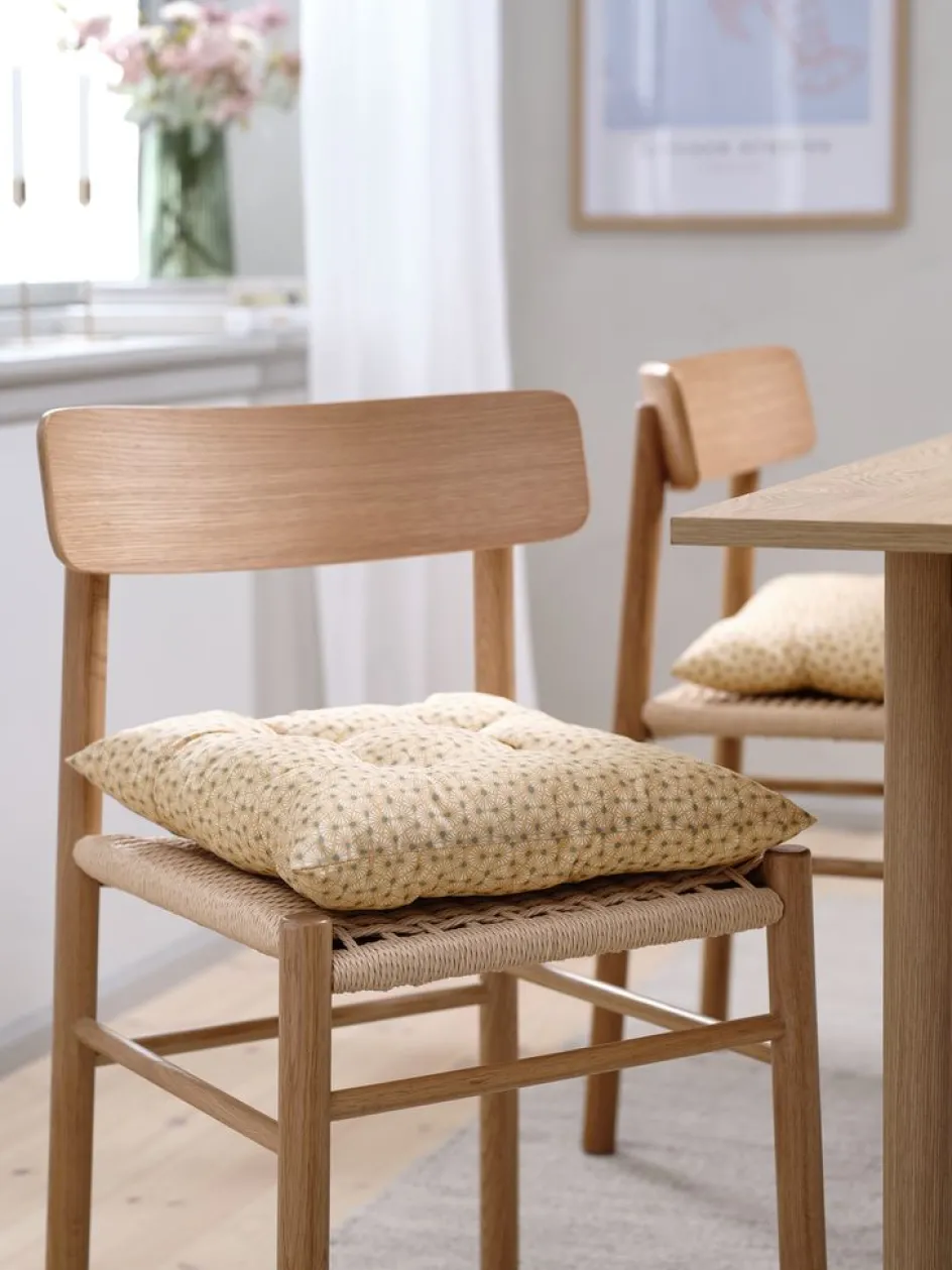 SELJECoussin de chaise SELJE 40x40x8 latte/pétrole-JYSK Best