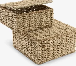 SENNANBoîte de rangement SENNAN a/couvercle herbier marin 2 pcs.-JYSK New