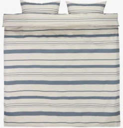 SILJEGoldParure de lit SILJE Fil teint 240x200 marine-KRONBORG New