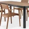 SIRDAL + HAMRASIRDAL L211 table + 4 HAMRA chaises eucalyptus-JUTLANDIA Discount