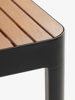 SIRDAL + NANNESTADSIRDAL L91 table eucalyptus + 4 NANNESTAD chaises gris foncé-JYSK Online