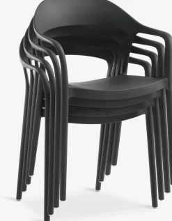 SIRDAL + NANNESTADSIRDAL L91 table eucalyptus + 4 NANNESTAD chaises gris foncé-JYSK Online