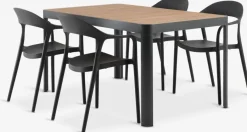 SIRDAL + NANNESTADSIRDAL L149 table eucalyptus + 4 NANNESTAD chaises-JYSK Hot