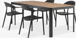 SIRDAL + NANNESTADSIRDAL L211 table eucalyptus + 4 NANNESTAD chaises-JYSK Best