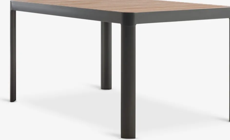 SIRDAL + SIRDALSIRDAL L149 table eucalyptus + 4 SIRDAL chaises gris-JUTLANDIA Online