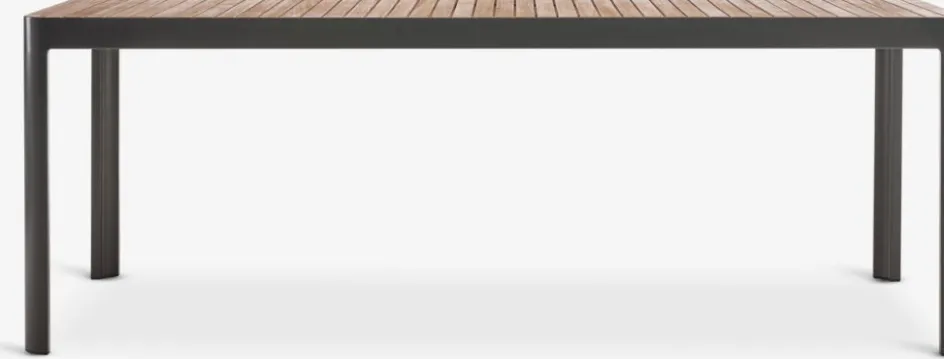 SIRDAL + SIRDALSIRDAL L211 table eucalyptus + 4 SIRDAL chaises gris-JUTLANDIA Discount