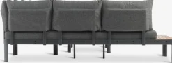 SIRDALEnsemble lounge SIRDAL 5 personnes gris foncé-JUTLANDIA Online