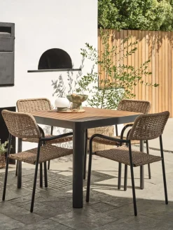 SIRDALTable de jardin SIRDAL l91xL91 eucalyptus-JUTLANDIA Discount