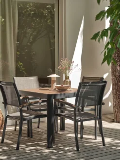 SIRDALTable de jardin SIRDAL l91xL91 eucalyptus-JUTLANDIA Discount