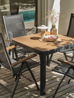 SIRDALTable de jardin SIRDAL l91xL91 eucalyptus-JUTLANDIA Discount