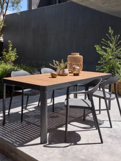 SIRDALTable de jardin SIRDAL l91xL211 eucalyptus-JUTLANDIA Online