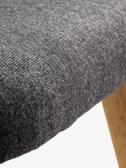 SKALBORGFauteuil/repose-pieds SKALBORG tissu gris foncé/chêne-JYSK Best