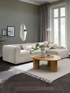 SKEJBYCanapé modulable SKEJBY 3personnes méridienne tissu beige-JYSK Discount