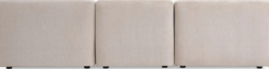 SKEJBYCanapé modulable SKEJBY 3 personnes a/pouf tissu beige-JYSK Best