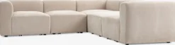 SKEJBYCanapé modulable SKEJBY 5 personnes angle beige-JYSK New