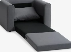 SKILLEBEKKFauteuil convertible SKILLEBEKK tissu gris foncé-JYSK Outlet