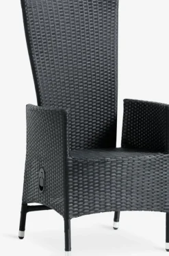 SKIVEChaise inclinable SKIVE noir-JUTLANDIA New