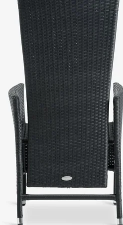 SKIVEChaise inclinable SKIVE noir-JUTLANDIA New