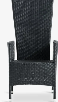 SKIVEChaise inclinable SKIVE noir-JUTLANDIA New