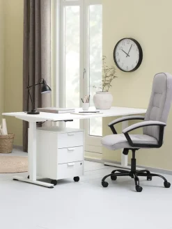 SKODSBORGFauteuil de bureau SKODSBORG tissu /noir-JYSK Clearance