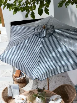 SMYGEHUKParasol SMYGEHUK Ø200 naturel/bleu-JYSK Sale