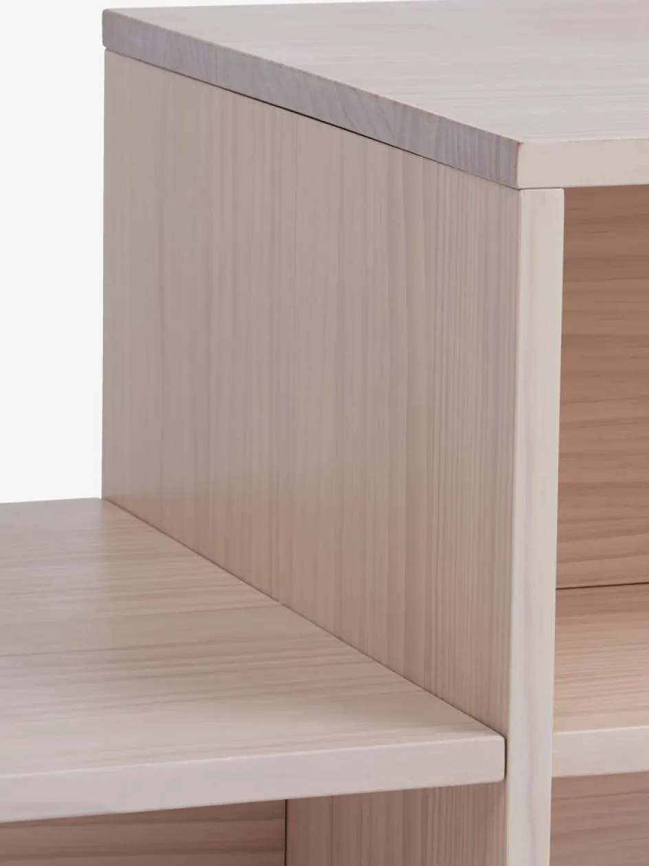 SOLLERUPTable basse SOLLERUP 50x110 a/tablettes pin massif-JYSK Discount