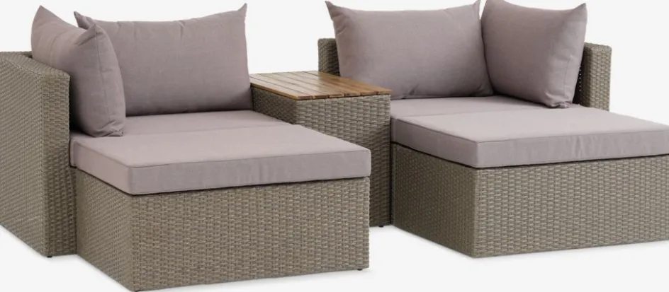 SOLNAEnsemble lounge modulable SOLNA 4 personnes naturel-JYSK Hot